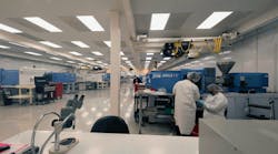 Trademark Plastics Inc. cross-trains machine operators to be the first line of quality by inspecting parts beside the molding machine. Trademark Plastics Inc. cross-trains machine operators to be the first line of quality by inspecting parts beside the molding machine.