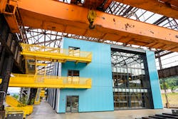 Carnegie Mellon has built a digital twin for the Mill 19, which is known for its historic role as one of the Pittsburgh region’s most productive steel mills and has now been transitioned into a collaborative innovation space for the Manufacturing Futures Institute and the non-profit Advanced Robotics for Manufacturing (ARM). Carnegie Mellon has built a digital twin for the Mill 19, which is known for its historic role as one of the Pittsburgh region’s most productive steel mills and has now been transitioned into a collaborative innovation space for the Manufacturing Futures Institute and the non-profit Advanced Robotics for Manufacturing (ARM).