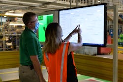 At the Schneider Electric Lexington smart factory, engineers and plant managers use Aveva Insight software to view and optimize energy consumption across the factory floor. At the Schneider Electric Lexington smart factory, engineers and plant managers use Aveva Insight software to view and optimize energy consumption across the factory floor.