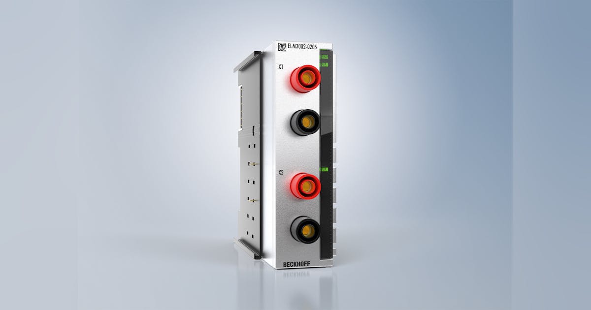 Beckhoff I/O Terminal Supports High-voltage Measurement for Renewable ...