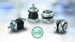 Neugart now also offers the ratio i=8 for precision gearboxes with helical gearing from the PSN series (with output shaft) and PSFN (with output flange)