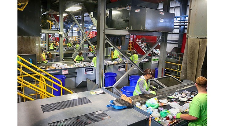 Penn Waste recycling sorting operations. Source: wastetodaymagazine.com