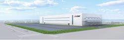 Representation of Mitsubishi Electric Nagoya Work&rsquo;s new factory in Owariasahi City (CG illustration)
