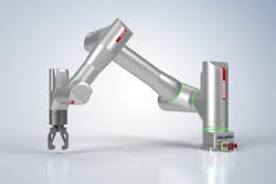 5-axis articulated ATRO robot for palletizing applications. 5-axis articulated ATRO robot for palletizing applications.