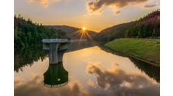 A reservoir in Oberzent, Germany.