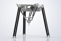 3-axis delta robot configuration with ATRO. 3-axis delta robot configuration with ATRO.