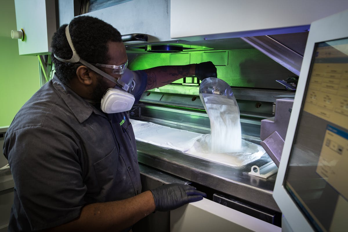 Two popular 3D-printing services at Proto Labs: SLA allows for more cosmetic features, while SLS brings a boost in durability.
