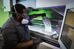 Two popular 3D-printing services at Proto Labs: SLA allows for more cosmetic features, while SLS brings a boost in durability. Two popular 3D-printing services at Proto Labs: SLA allows for more cosmetic features, while SLS brings a boost in durability.