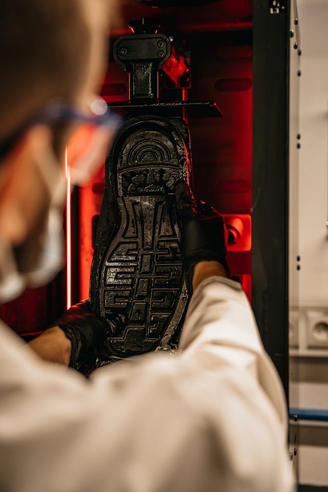 Stratasys Origin One 3D printer makes shoe molds for Ecco footwear company.