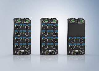 The new EPX EtherCAT I/O series from Beckhoff initially includes three IP67-rated modules for direct connection of intrinsically safe field devices.