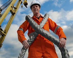 Lightweight ropes made with Dyneema XBO match or outperform the bending performance of specialty steel wire rope. Source: Dyneema Lightweight ropes made with Dyneema XBO match or outperform the bending performance of specialty steel wire rope. Source: Dyneema