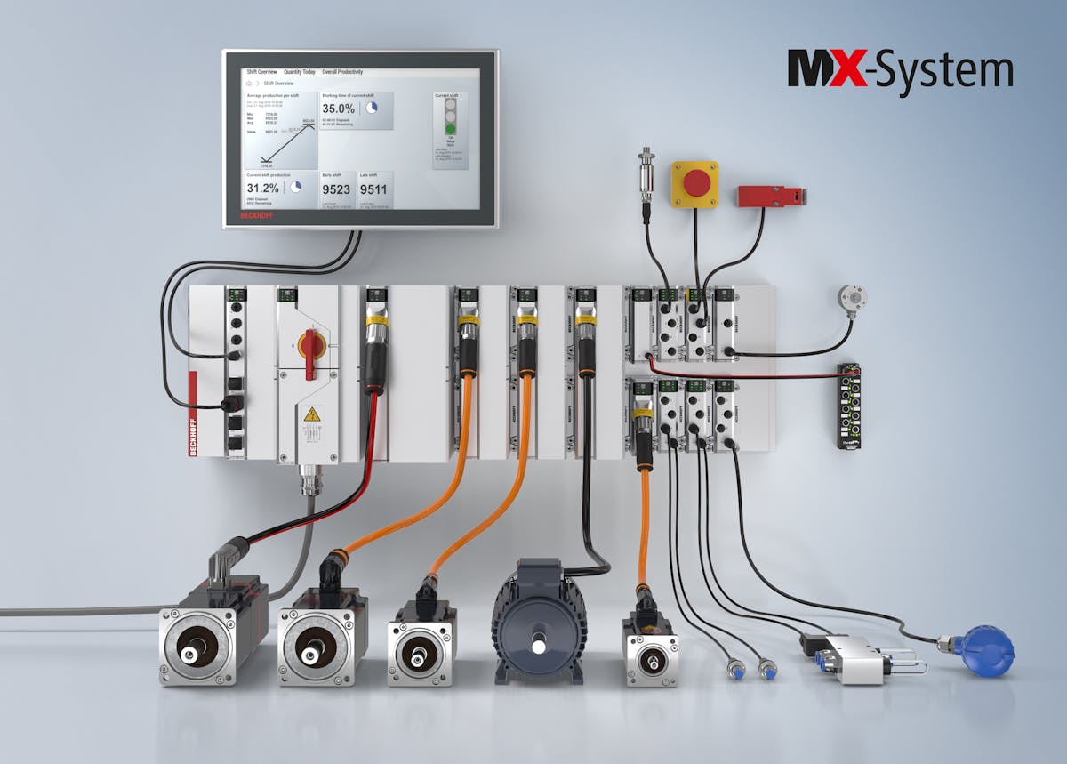 The MX-System significantly improves efficiency over conventional control cabinet technology throughout the entire life cycle of a machine.