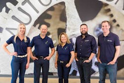 from l-r: Kat Robinett, Steve Hechtman, Wendi-Lynn Hechtman, Colby Clegg, and Carl Gould. Source: Inductive Automation from l-r: Kat Robinett, Steve Hechtman, Wendi-Lynn Hechtman, Colby Clegg, and Carl Gould. Source: Inductive Automation