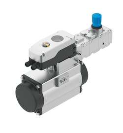 The CMSH shown here is mounted on a quarter-turn actuator via the VTOP modular platform. The CMSH shown here is mounted on a quarter-turn actuator via the VTOP modular platform.