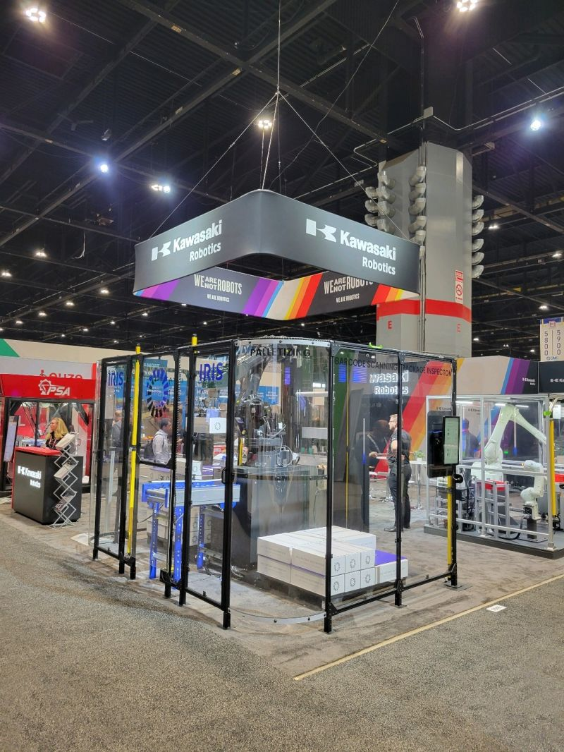 Kawasaki Robotics exhibit at PACK EXPO International. Photo source: Stuart K. Kenney, Kawsaki Robotics USA.