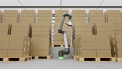 The UR20 can stack items to a height of 1800mm (5.9 feet). The UR20 can stack items to a height of 1800mm (5.9 feet).