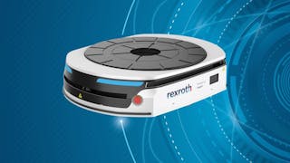 Bosch Rexroth&rsquo;s MP1000R autonomous mobile robot.