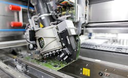 When assembling printed circuit boards at the Amberg facility, AI provides insights into the probability of errors in the printed circuit boards. Source: Siemens When assembling printed circuit boards at the Amberg facility, AI provides insights into the probability of errors in the printed circuit boards. Source: Siemens