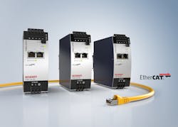 With the new PS2000 series, DIN rail-mountable power supplies with built-in EtherCAT communication are available for the first time. With the new PS2000 series, DIN rail-mountable power supplies with built-in EtherCAT communication are available for the first time.