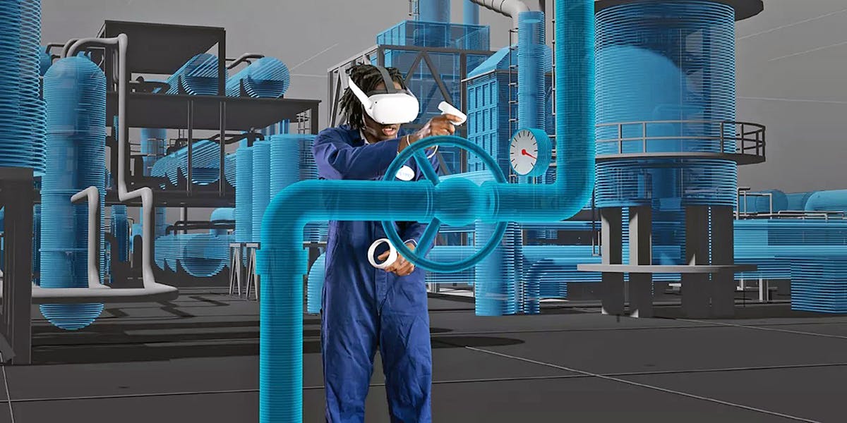 The updated version of Honeywell&rsquo;s IFS-R120 teams virtual and mixed reality with a digital twin to simulate real-life industrial events. Source: Honeywell