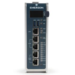 The RX3i CPL410 PAC from Emerson features a single control engine and a universal programming environment to provide application portability across multiple hardware platforms.