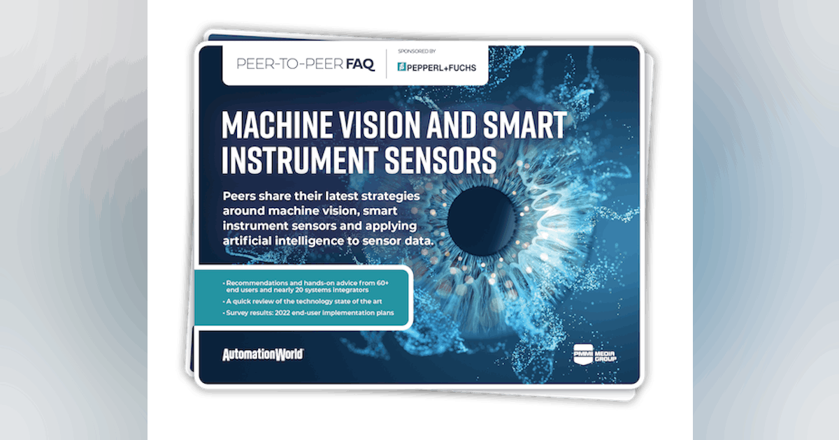 Machine Vision and Smart Instrument Sensors | Automation World