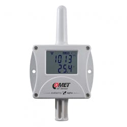 Comet&rsquo;s wireless thermometer, hygrometer, and barometer sensor employs the Sigfox IoT protocol to transmit data in adjustable intervals from 10 minutes to 24 hours to the company&rsquo;s Cloud.