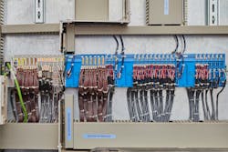 The intrinsically safe ELX Terminals shown in blue simplify communication to sensors and devices in hazardous environments while reducing costs for enclosures and explosion-proof barriers. (© Pierre Charbonneau, 2022) The intrinsically safe ELX Terminals shown in blue simplify communication to sensors and devices in hazardous environments while reducing costs for enclosures and explosion-proof barriers. (© Pierre Charbonneau, 2022)