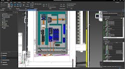 Panel layout in Eplan’s Harness proD software. Panel layout in Eplan’s Harness proD software.