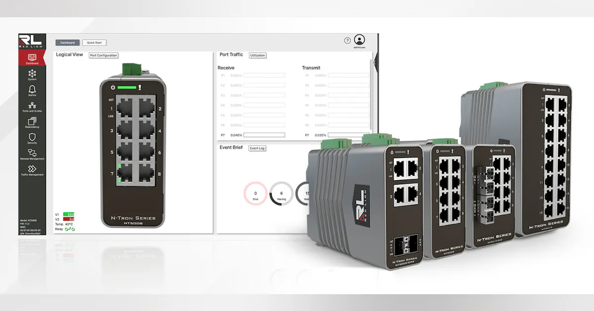 Red Lion Industrial Managed Gigabit Switches | Automation World