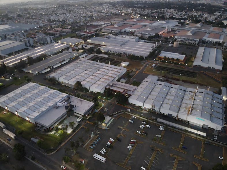 An aerial view of the former Siemens low-voltage motors facility in Guadalajara, Mexico.
