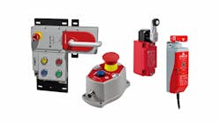Rockwell Automation safety switches include limit, interlock and emergency stop. Source: Rockwell Automation