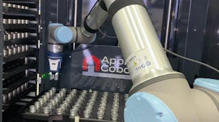 The Cobot Feeder provides a standardized platform for storing, staging and safely delivering parts into a position where they can be consistently loaded and unloaded with a cobot.