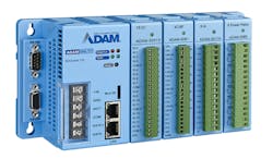 Advantech’s ADAM-5000L/TCP distributed Ethernet-based I/O system. Advantech’s ADAM-5000L/TCP distributed Ethernet-based I/O system.