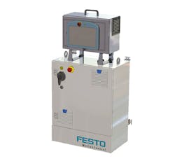 The Festo Motion Control Package (FMCP-UR) is used to control the additional axes. The Festo Motion Control Package (FMCP-UR) is used to control the additional axes.