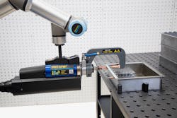 The Pro Spot i5s spot welder features a Universal Robots&rsquo; cobot to automated spot welding applications.