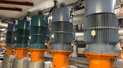 The new IE5 SynRM motors from ABB with smart sensors installed at Tatkett’s Ronneby, Sweden, facility. The new IE5 SynRM motors from ABB with smart sensors installed at Tatkett’s Ronneby, Sweden, facility.