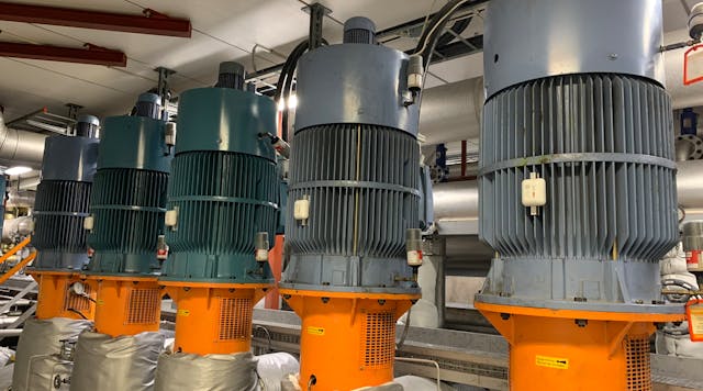 The new IE5 SynRM motors from ABB with smart sensors installed at Tatkett&rsquo;s Ronneby, Sweden, facility.