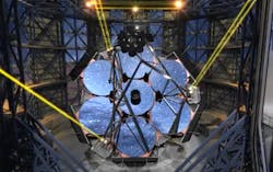 Interior view of the Giant Magellan Telescope where EtherCAT serves as the communications backbone for motion control. EtherCAT handles the traffic for coordinating more than 3,000 axes of motion necessary to rotate the 22-story enclosure and adjust the seven mirrors. Interior view of the Giant Magellan Telescope where EtherCAT serves as the communications backbone for motion control. EtherCAT handles the traffic for coordinating more than 3,000 axes of motion necessary to rotate the 22-story enclosure and adjust the seven mirrors.