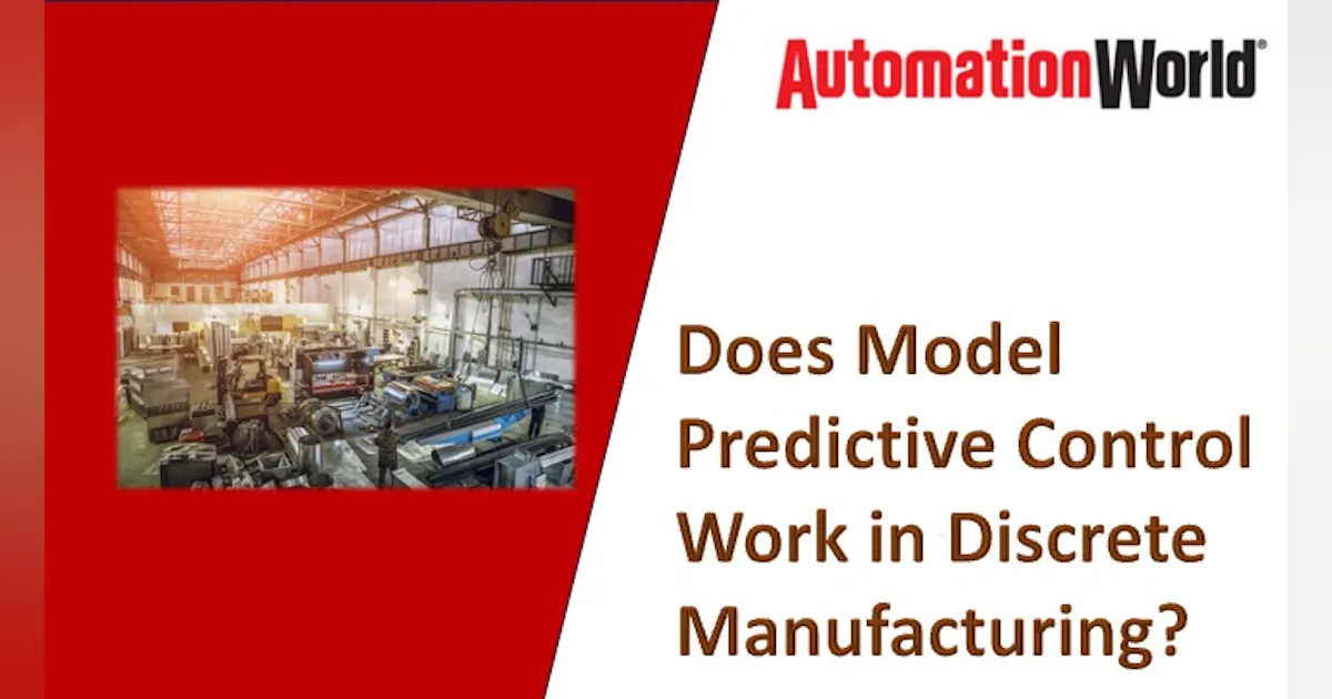 Does Model Predictive Control Work in Discrete Manufacturing ...