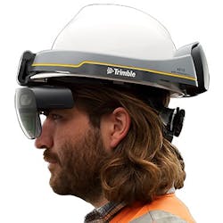A hardhat-integrated Hololens 2 for use in industrial operations environments. Source: Microsoft
