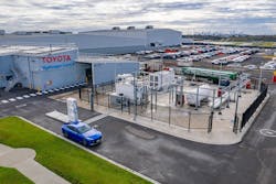 Toyota Australia&rsquo;s demonstration plant employs Emerson automation and controls to produce, store and use hydrogen gas as a sustainable fuel.