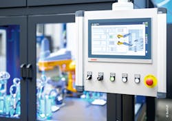 A CP29xx multi-touch Control Panel from Beckhoff enables convenient machine operation and process control. A CP29xx multi-touch Control Panel from Beckhoff enables convenient machine operation and process control.