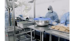 A Chef system in food tray assembly operations at Sunbasket.