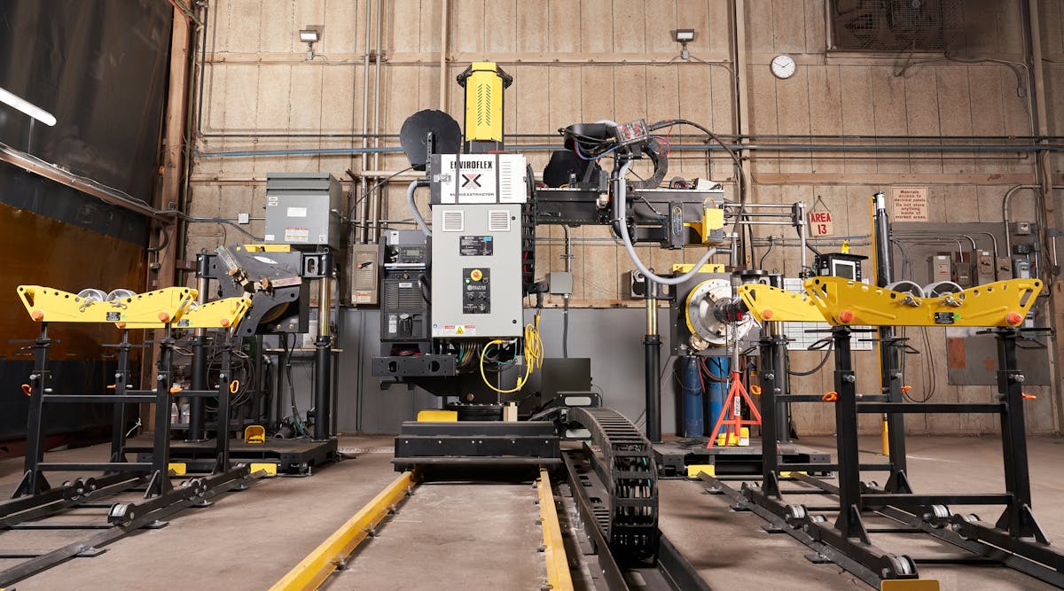 LJ Welding Automation&rsquo;s Pipe Titan pipe welding system leverages IO-Link for greater sensor communications flexibility. Source: Beckhoff Automation