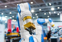 Xaba’s xCognition enables a standard ABB IRB4600 robot to perform high-accuracy drilling operations. Xaba’s xCognition enables a standard ABB IRB4600 robot to perform high-accuracy drilling operations.