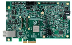 Hailo-8 evaluation board with PCIe edge connector, Gigabit Ethernet, audio, USB ports, I2C & UART interfaces, GPIO as well as two MIPI CSI camera interfaces. Hailo-8 evaluation board with PCIe edge connector, Gigabit Ethernet, audio, USB ports, I2C & UART interfaces, GPIO as well as two MIPI CSI camera interfaces.