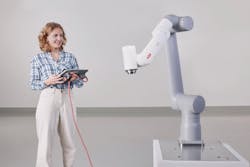 GoFa 12 cobots offer tool center point speeds of up to two meters per second with 0.02-millimeter repeatability. Source: ABB Robotics GoFa 12 cobots offer tool center point speeds of up to two meters per second with 0.02-millimeter repeatability. Source: ABB Robotics