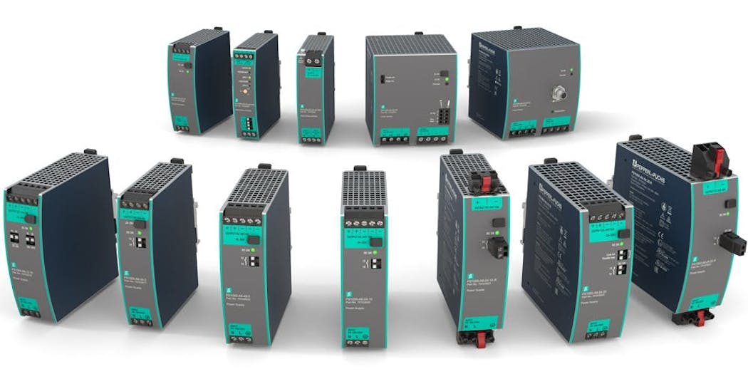 Pepperl+FuchsPS1000电源保证高效可靠电源从5Aps到40Aps,12Vdc、24Vdc或48Vdc输出
