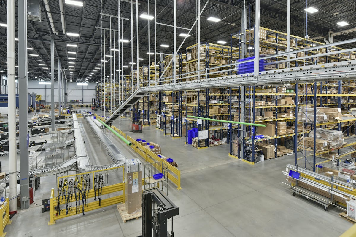 Werner Electric&rsquo;s 200,000-square-foot warehouse contains 30,000 individual SKUs. Source: Werner Electric.